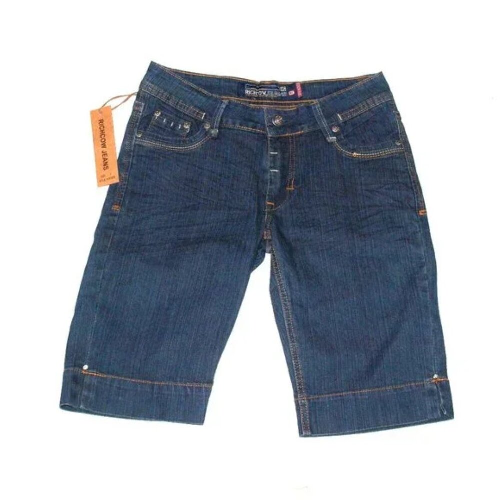 New With Tag Blue Richcow Jeans Women Shorts Size 3
